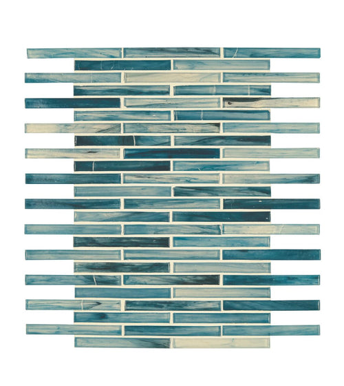Arabian Sea Karachi Glass Mosaic Glass Kitchen Tiles