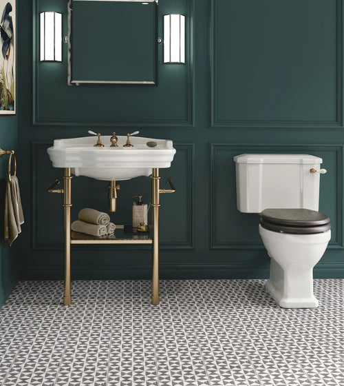 Casino Poker Patterned Tile Black Floor Tiles