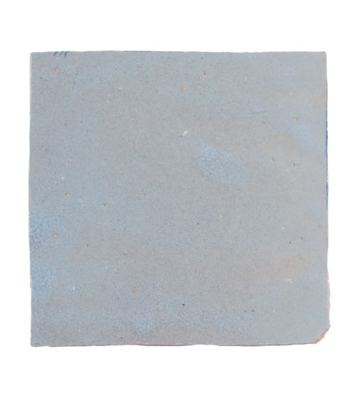 Medina Cornflower Blue Square Handmade Moroccan Zellige Tile Kitchen Tiles