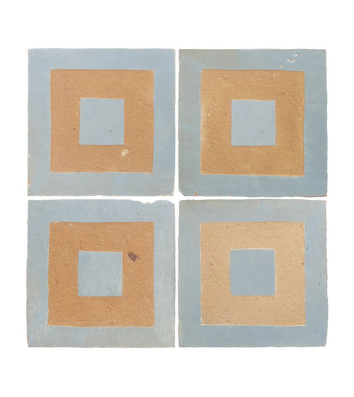 Medina Cornflower Blue Porton Handmade Moroccan Zellige Tile Handmade Kitchen Tiles