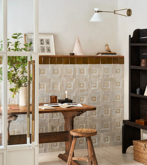 Medina Cloudy White Rectangle Handmade Moroccan Zellige Tile Living Room Tiles Medina Cloudy White Rectangle Handmade Moroccan Zellige Tile Living Room Tiles