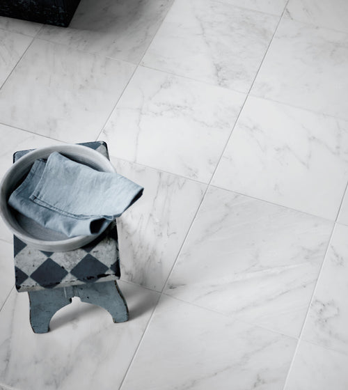 East Hampton Marble Tile 30x30 White Floor Tiles