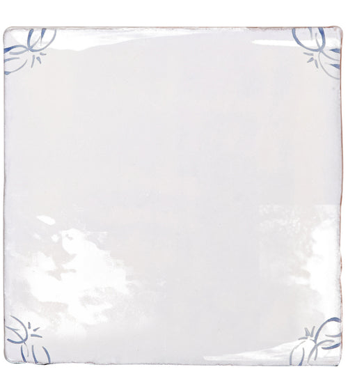 English Delft Blue Gloss Corner Tile Splashback Wall Tiles