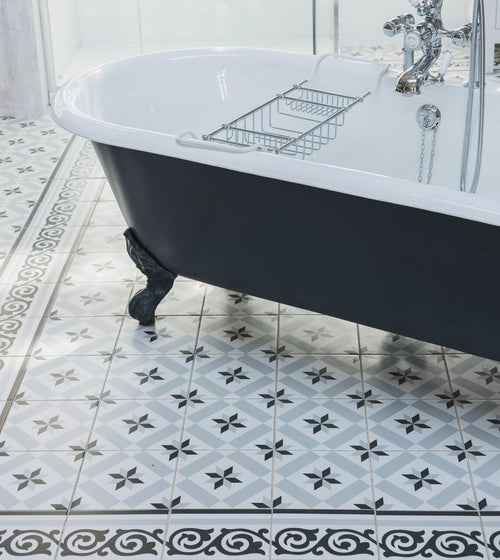 Patisserie Sucre 1 Patterned Tile Patterned Floor Tiles