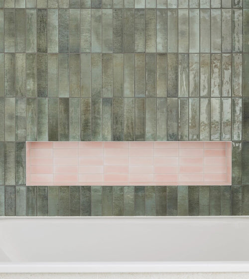 South Cliff Rose Brick Tile Splashback Wall Tiles