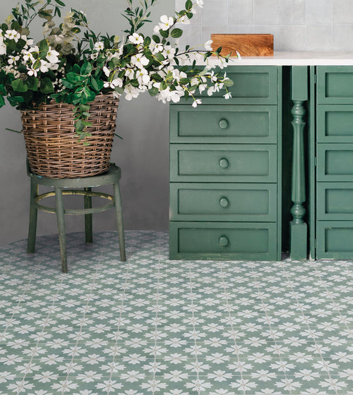 Kelmscott Coleton Blue Patterned Tile Green Floor Tiles Kelmscott Coleton Blue Patterned Tile Green Floor Tiles Kelmscott Coleton Blue Patterned Tile Green Floor Tiles