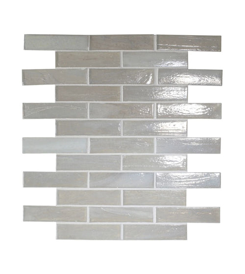 Malacassa Glacier Brick Glass Mosaic Grey Wall Tiles Malacassa Glacier Brick Glass Mosaic Grey Wall Tiles