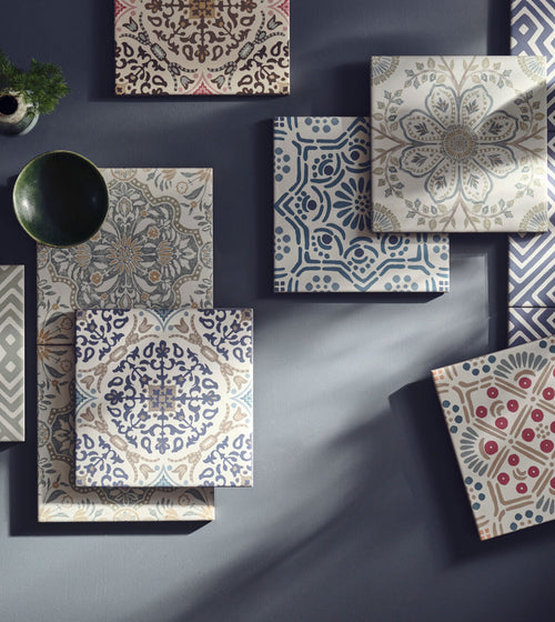 Nina Campbell Ronda Blue Porcelain Tile Blue Floor Tiles Nina Campbell Ronda Blue Porcelain Tile Blue Floor Tiles