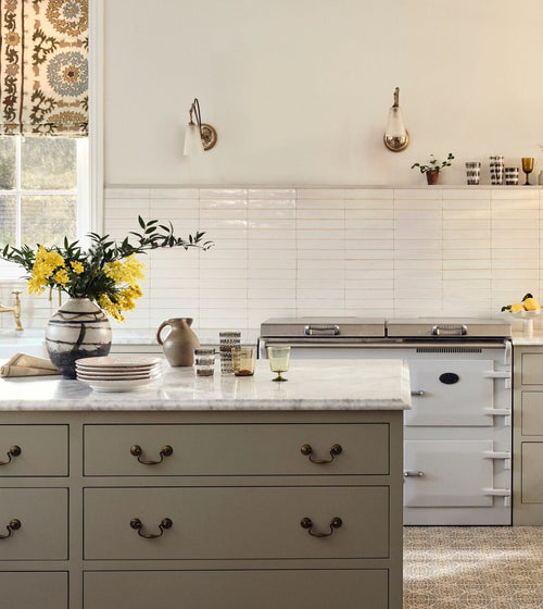 Nina Campbell Rivage Ivory Glazed Wall Tile
