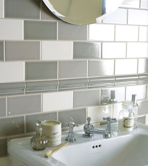 Retro Metro Gloucester Road 7.5 x 15 Glazed Tile Splashback Wall Tiles
