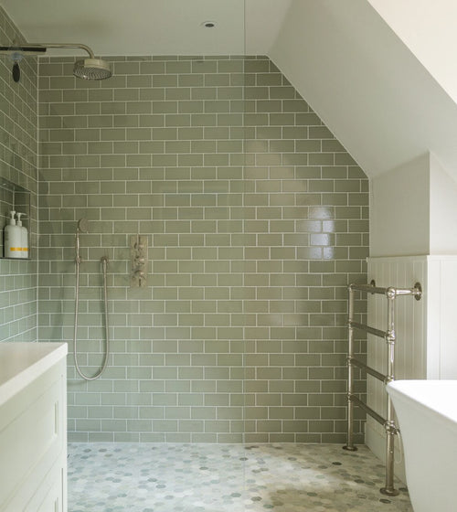 Retro Metro Gloucester Road 7.5 x 15 Glazed Tile Splashback Wall Tiles