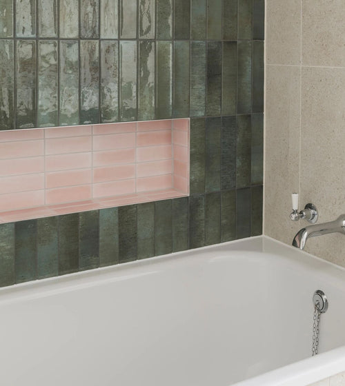 South Cliff Rose Brick Tile Splashback Wall Tiles