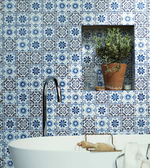 Acapulco Zenil Blue Kitchen Tiles Acapulco Zenil Blue Kitchen Tiles