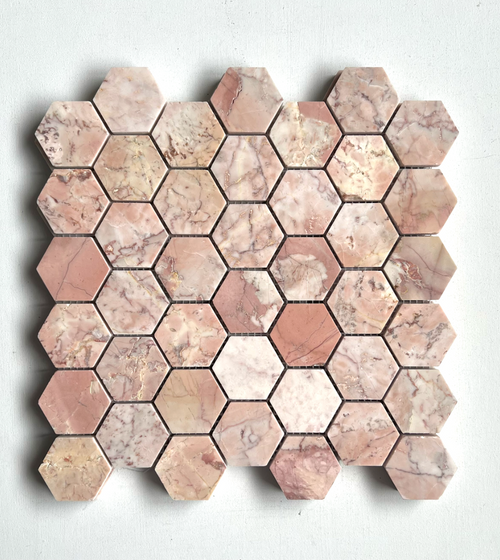 Aegean Pink Large Hexagon Marble Mosaic Aegean range collection Aegean Pink Large Hexagon Marble Mosaic Aegean range collection Aegean Pink Large Hexagon Marble Mosaic Aegean range collection Aegean Pink Large Hexagon Marble Mosaic Aegean range collection
