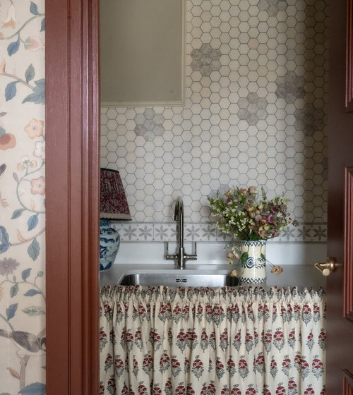 Palio Limestone Hexagon Mosaic tile Hexagonal Floor Tiles