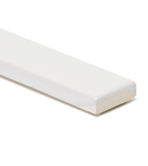 Architecture White Gloss Square Pencil Kitchen Tiles