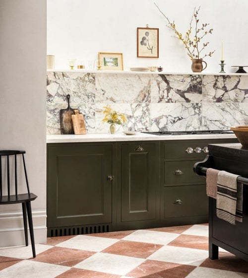 Avalon Tumbled Rosso Marble Tile Red and Pink Wall Tiles
