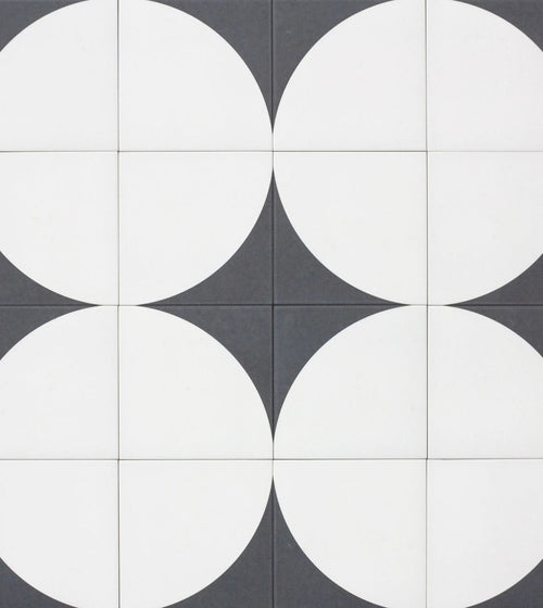 Bert & May Arco Old Iron Porcelain Tile Black & White Wall Tiles Bert & May Arco Old Iron Porcelain Tile Black & White Wall Tiles