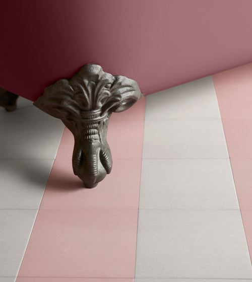 Bert & May Brighton Stone Porcelain Plain Tile White Floor Tiles