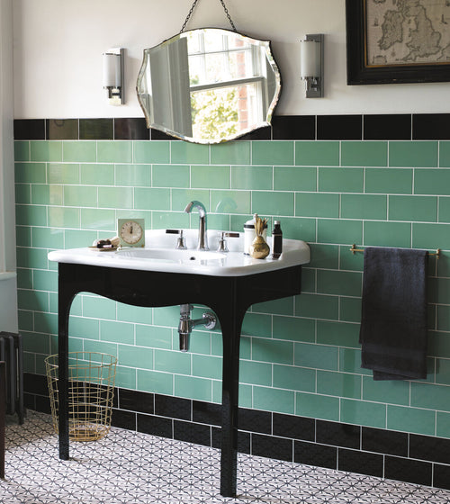 Cinema Lincoln Rectangle Glazed Tile Green Bathroom Tiles Cinema Lincoln Rectangle Glazed Tile Green Bathroom Tiles