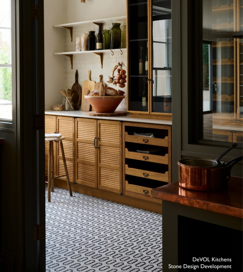 Chequers Court Double Hexagon Mosaic Floor Tiles
