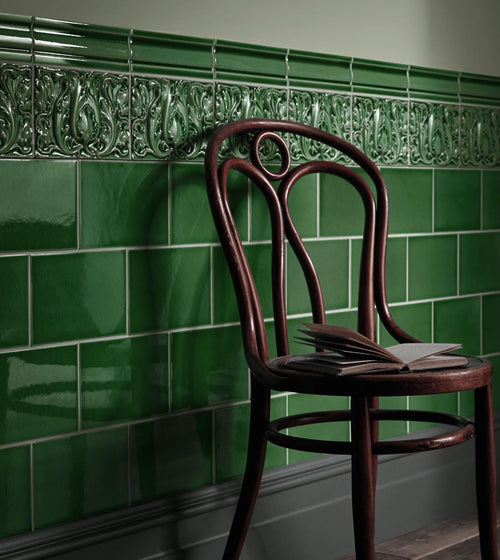 Edwardian Acanthus Caledonian Modern Kitchen Tiles