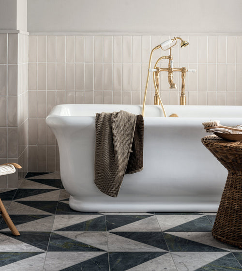 Blends Grigio Triangle Marble Tile Bathroom Wall & Floor Tiles