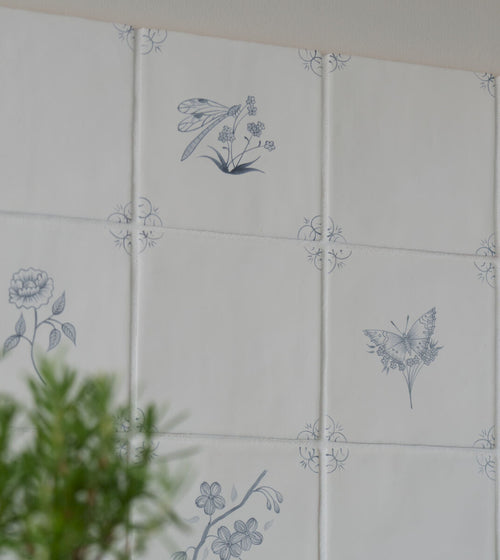 English Delft Dragonfly Charcoal Matt Tile English Craft Kitchen Tiles English Delft Dragonfly Charcoal Matt Tile English Craft Kitchen Tiles