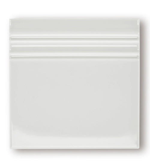 Giralda Cascara Cream Glazed Skirting Grey Wall Tiles