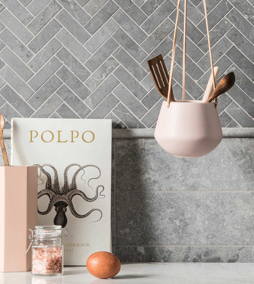 Hampton Bays Herringbone Mosaic Mosaic Floor Tiles