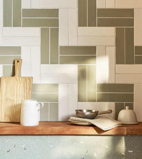 Levante Sage Kitchen Wall Tiles