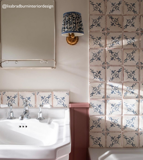 Paris Isabelle Patterned Terracotta Tile Blue Floor Tiles Paris Isabelle Patterned Terracotta Tile Blue Floor Tiles