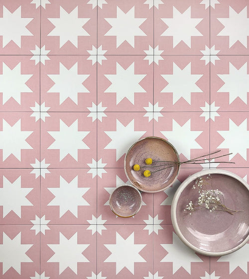 Bert and May Pink Pradena Porcelain Tile Exclusive Designers