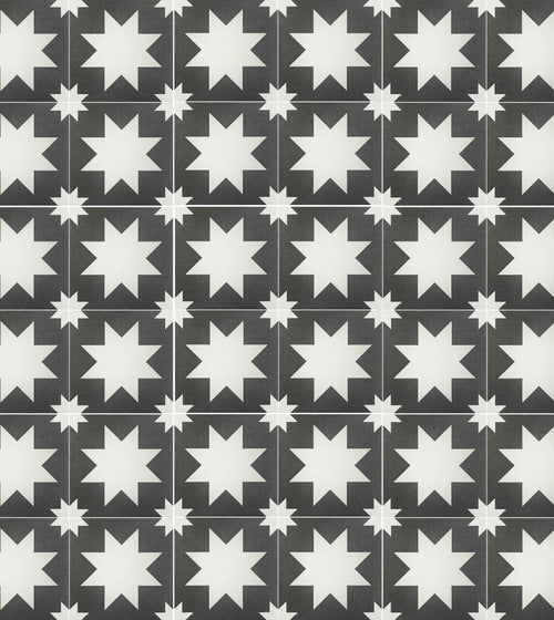 Bert & May Black Pradena Porcelain Tile Patterned Floor Tiles Bert & May Black Pradena Porcelain Tile Patterned Floor Tiles