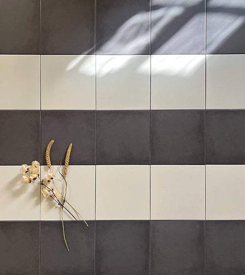 Patisserie Dark Porcelain Base Tile Black Floor Tiles
