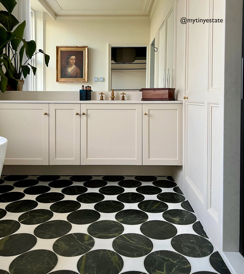 Blends East Hampton Star Marble Tile Bathroom Wall & Floor Tiles