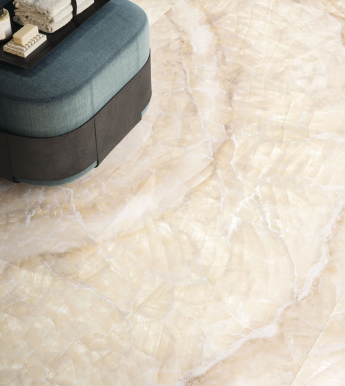 Onyx Lumi Amber Polished Marble Effect Tile 60 x 120 Ranges/Onyx