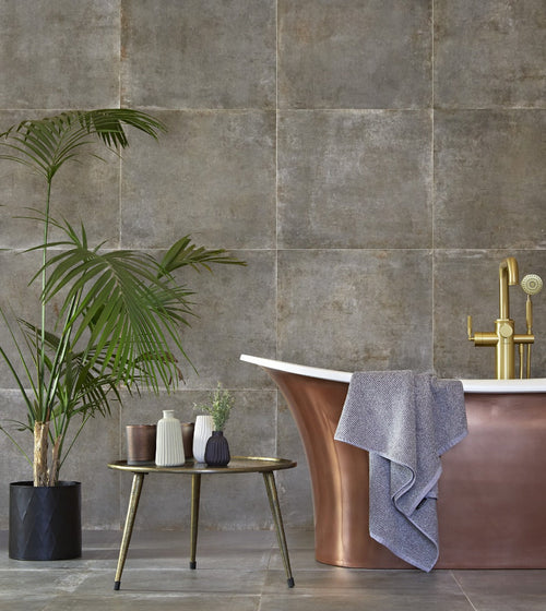Patina Nickel 59 x 59 Metallic Kitchen Tiles