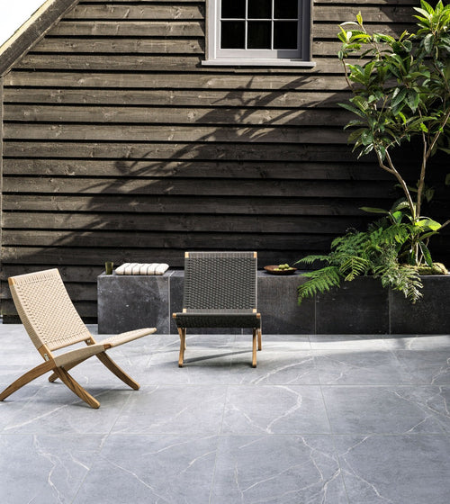Rimini Grey Stone Effect Tile Outdoor Floor Tiles