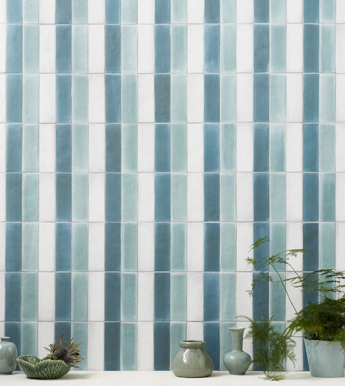South Cliff Mist Brick Tile Herringbone Tiles
