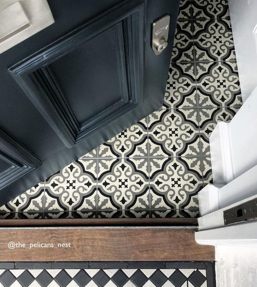 Abbey Waverley Patterned Porcelain Tile Patterned Floor Tiles