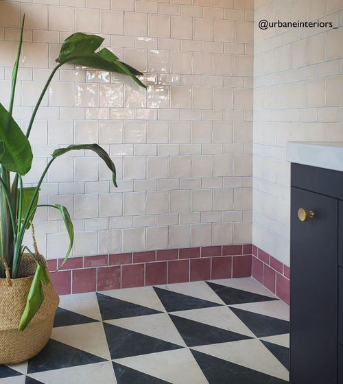 Blends Carrara Triangle Marble Tile Kitchen Tiles