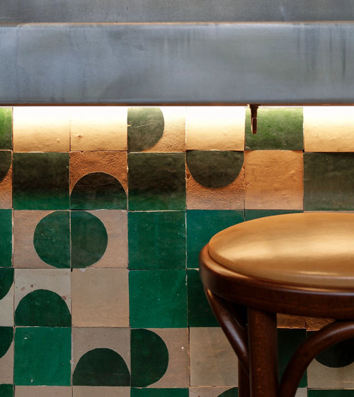 Medina Moss Green Belen Handmade Moroccan Zellige Tile  Medina Moss Green Belen Handmade Moroccan Zellige Tile