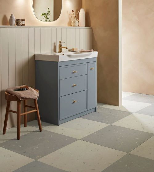 Confetti Blue Terazzo Kitchen Tiles