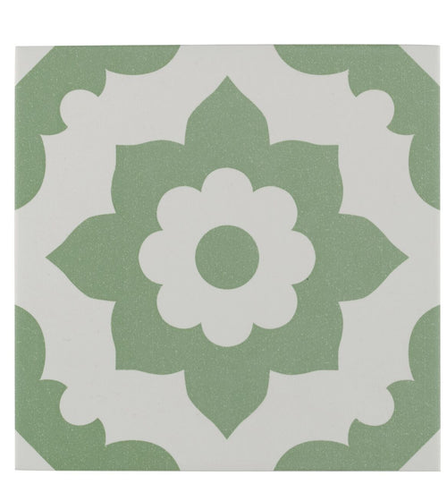 Bert & May Green Santona Porcelain Tile Kitchen Tiles