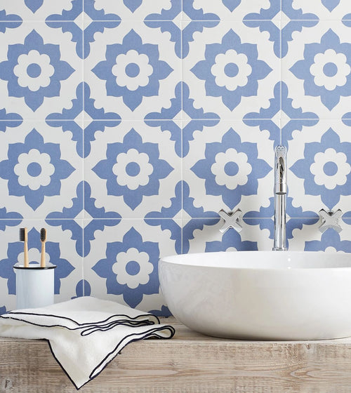 Bert & May Navy Santona Porcelain Tile Kitchen Tiles