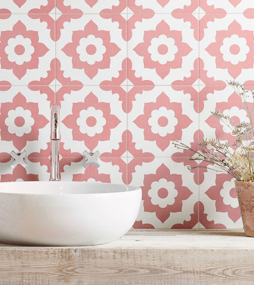 Bert & May Pink Santona Porcelain Tile Kitchen Tiles