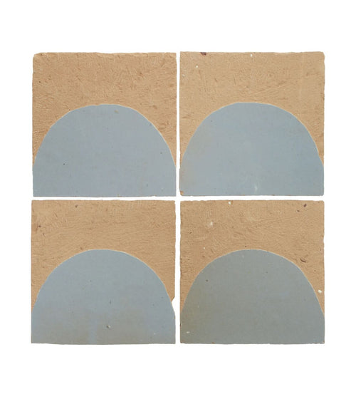 Medina Cornflower Blue Belen Handmade Moroccan Zellige Tile Zellige Kitchen Tiles