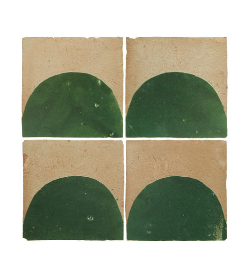 Medina Moss Green Belen Handmade Moroccan Zellige Tile