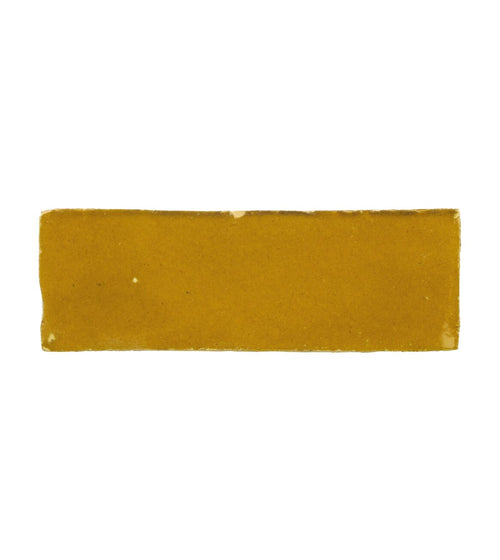 Medina Ochre Rectangle Handmade Moroccan Zellige Tile Zellige Kitchen Tiles